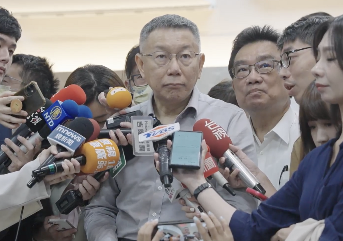 民眾黨總統參選人柯文哲。 圖：民眾黨 / 提供