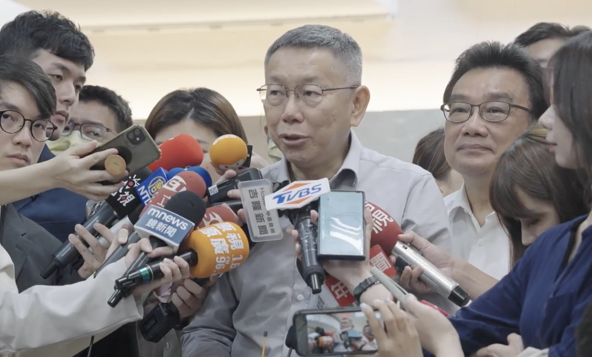 民眾黨總統參選人柯文哲。 圖：民眾黨 / 提供