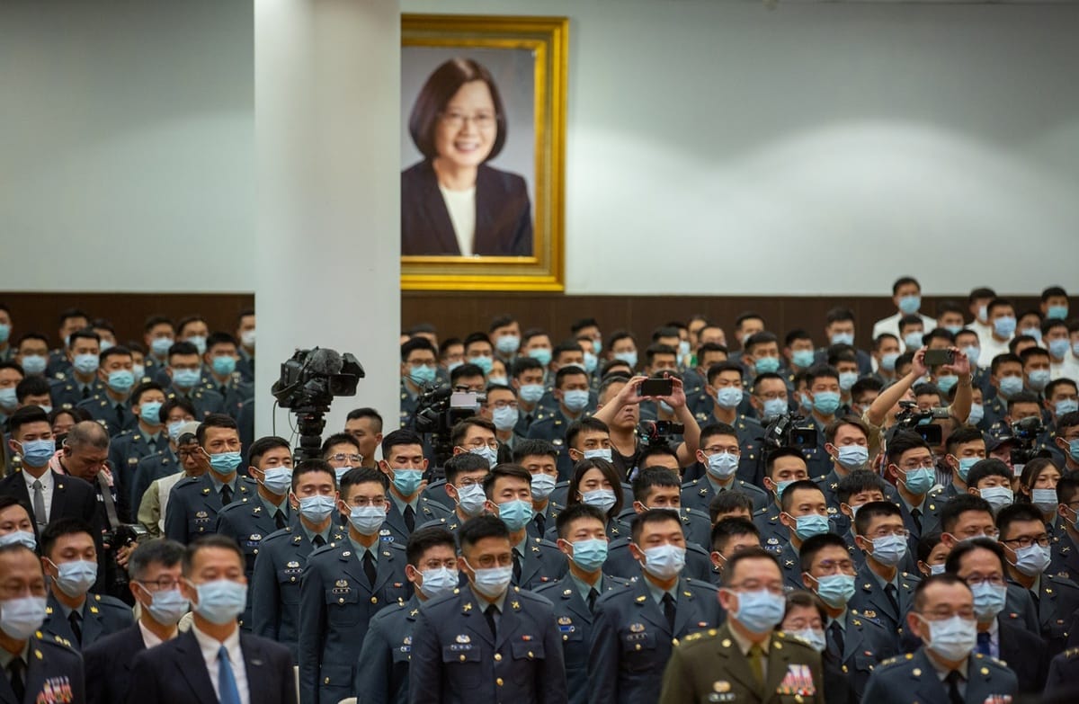 總統蔡英文21日出席三軍六校院聯合畢業典禮 圖：總統府提供