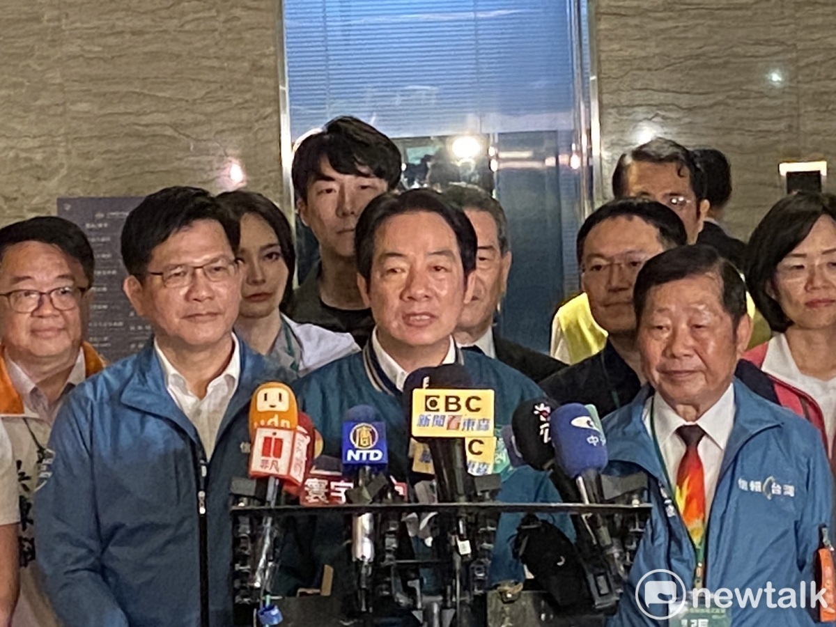 賴清德說，自己是新北的孩子，他回新北的機會可能比侯友宜回嘉義老家還多。 圖：林昀真/攝