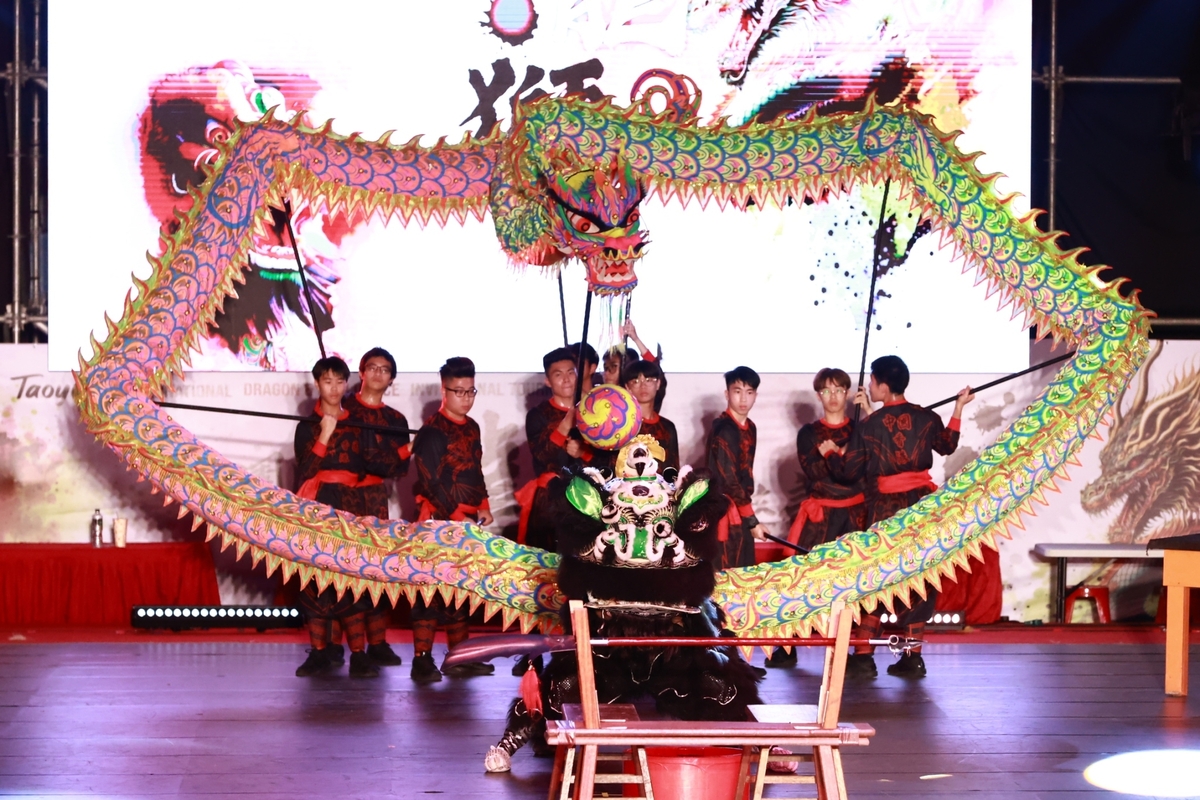 亞洲龍獅好手齊聚桃園閩南文化節同台爭霸。 圖：桃園市文化局/提供