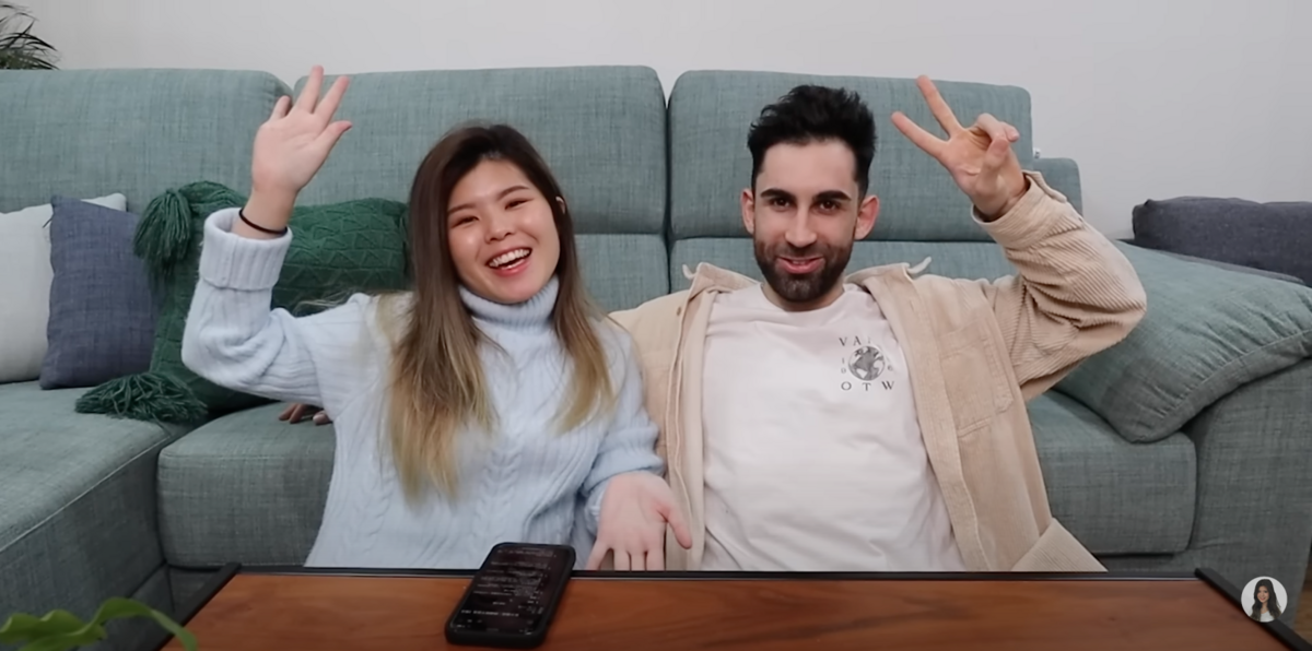 法國籍百萬YouTuber「Ku's dream酷的夢」與馬來西亞籍女友「菲歐娜」交往5年。 圖：翻攝自YT/FioNa FiFi菲歐娜