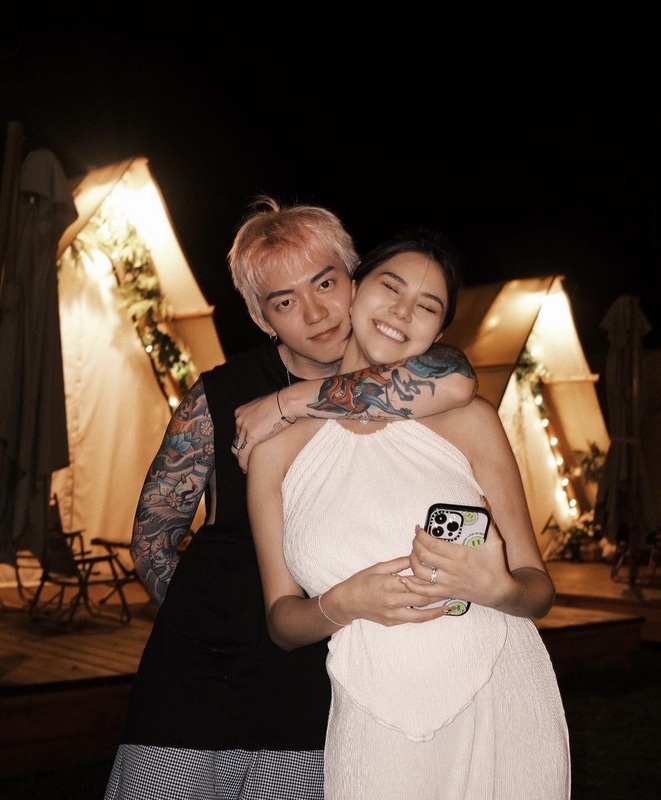 蕾菈帶老公湯宇體驗生產的疼痛。 圖：翻攝自蕾菈Lyla IG