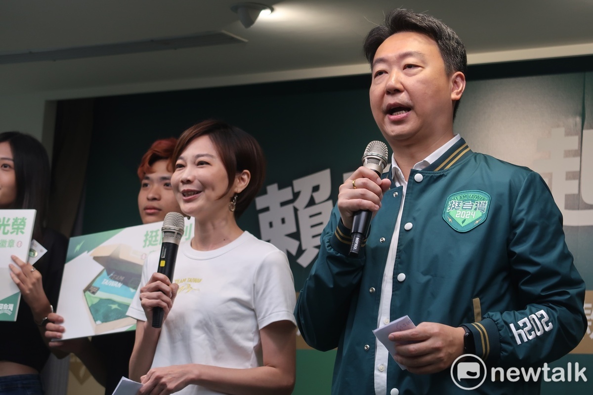 賴清德競辦發言人郭雅慧（左）。 圖：林朝億/攝(資料照片)