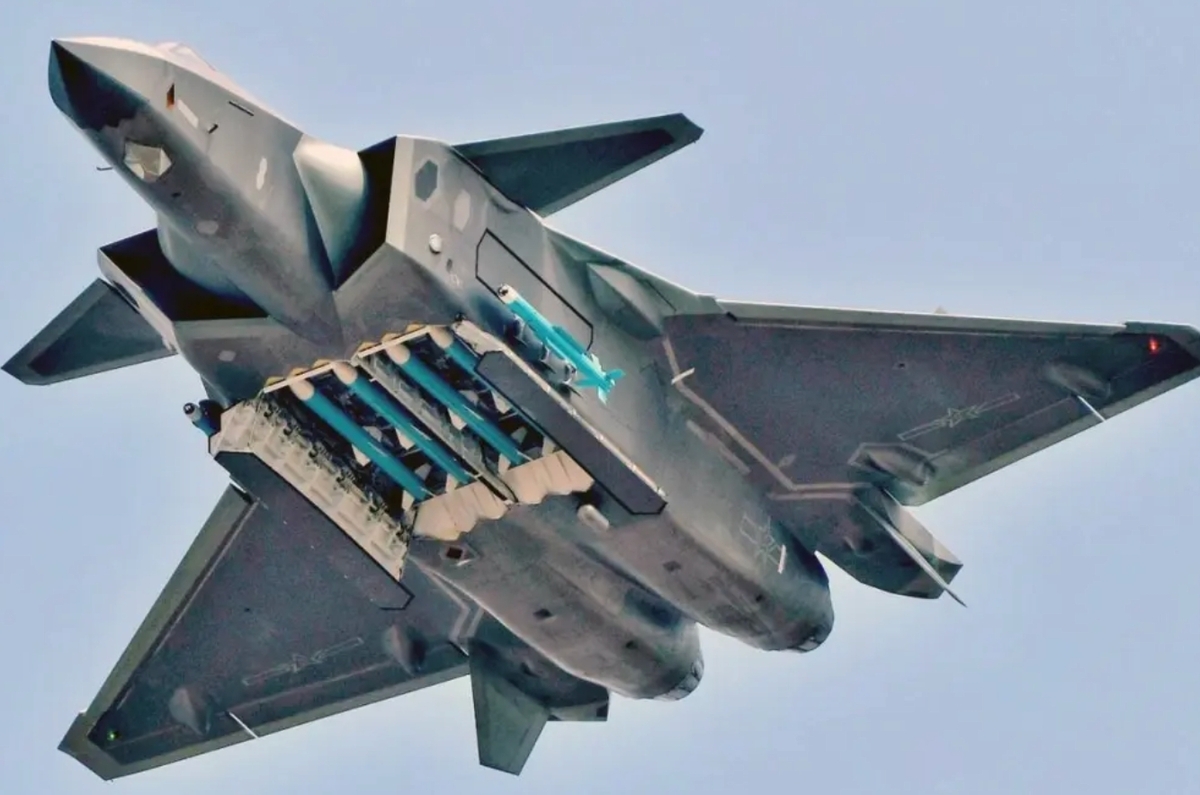 解放軍殲-20戰機。 圖：擷取自中國自媒體「空天力量」