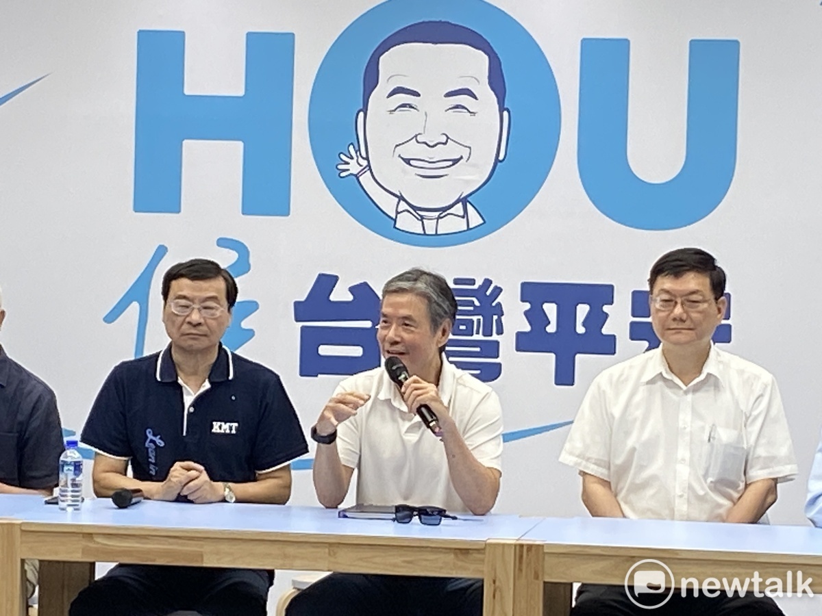 金溥聰強調，加入侯競辦團隊的人選「完全是專業人才取向」。 圖：林昀真/攝