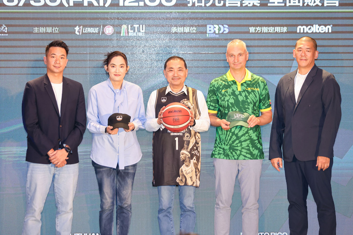 FIBA世界盃熱身賽8/19新北登場，侯友宜邀球迷來新莊體育館看NBA球星秀球技。 圖：新北市政府/提供