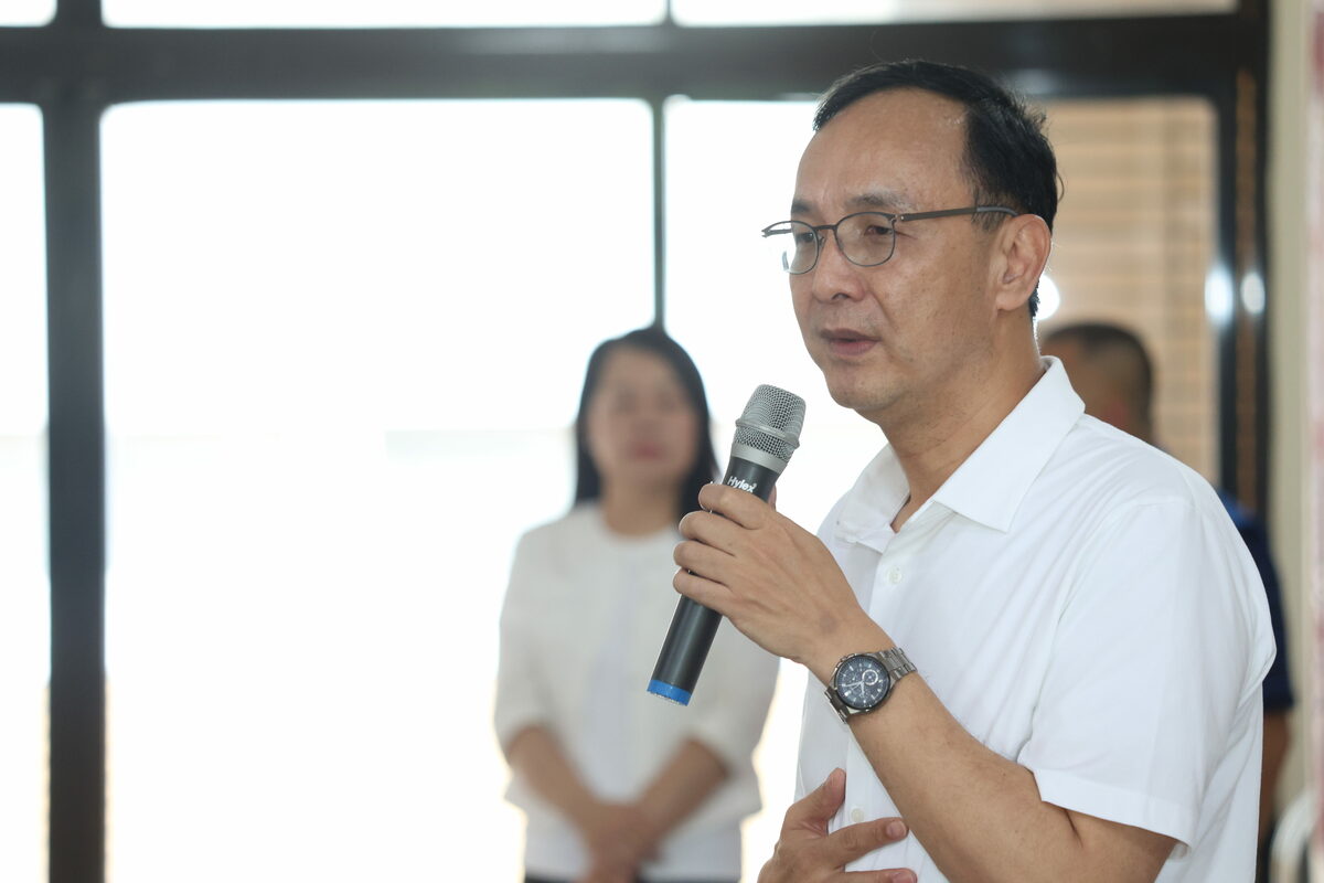 朱立倫警告對黨內不聽勸的破壞者祭出黨紀處分。 圖：國民黨文傳會/提供