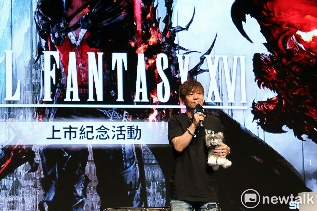 今（29）日《FF16》遊戲製作人吉田直樹從日本飛抵台灣參加上市紀念活動 圖：蔡幸秀/攝