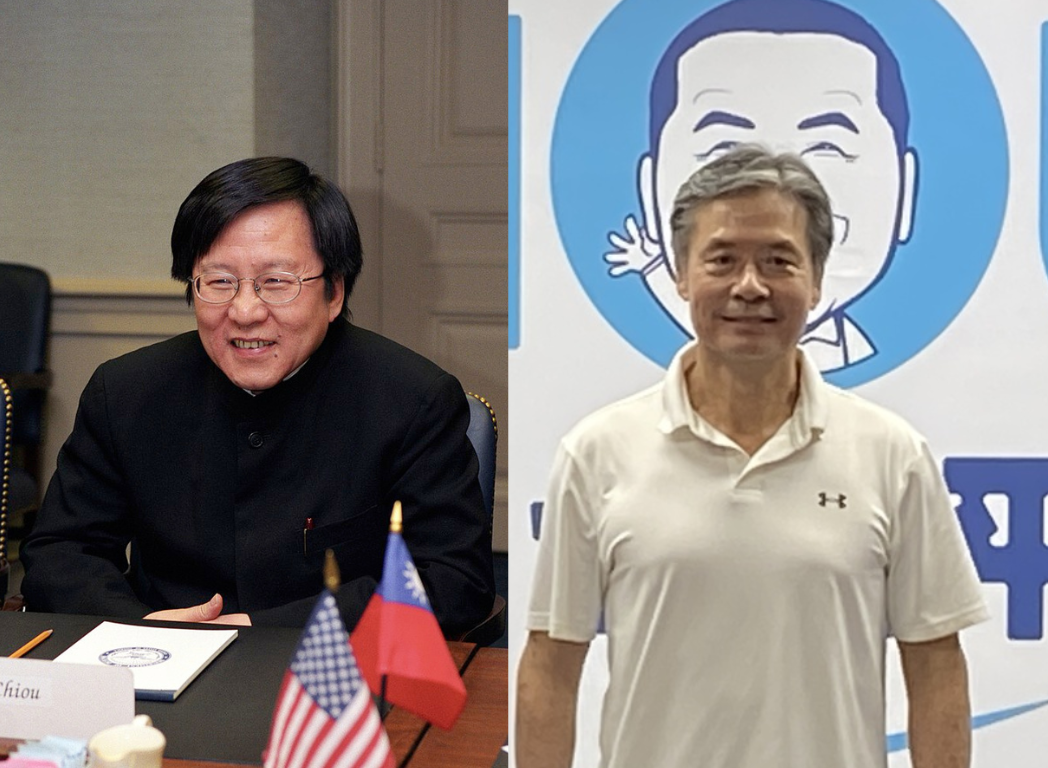 金溥聰再度交手邱義仁（左）成「馬扁大戰」？外界相當關注。 圖 : 取自維基百科、林昀真/攝(合成圖)