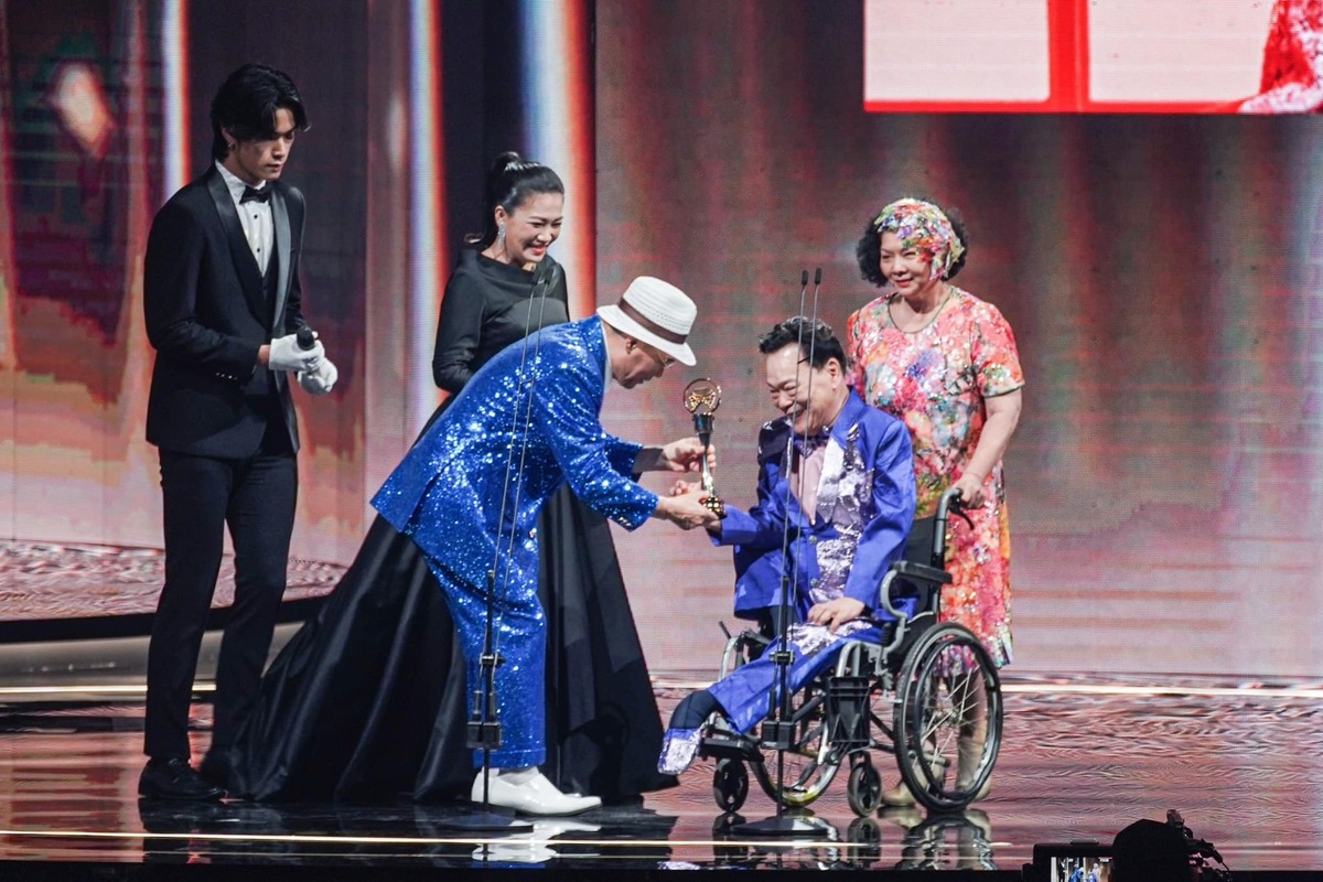阿吉仔出道36年第一次拿下金曲最佳台語男歌手。 圖：翻攝金曲 GMA臉書