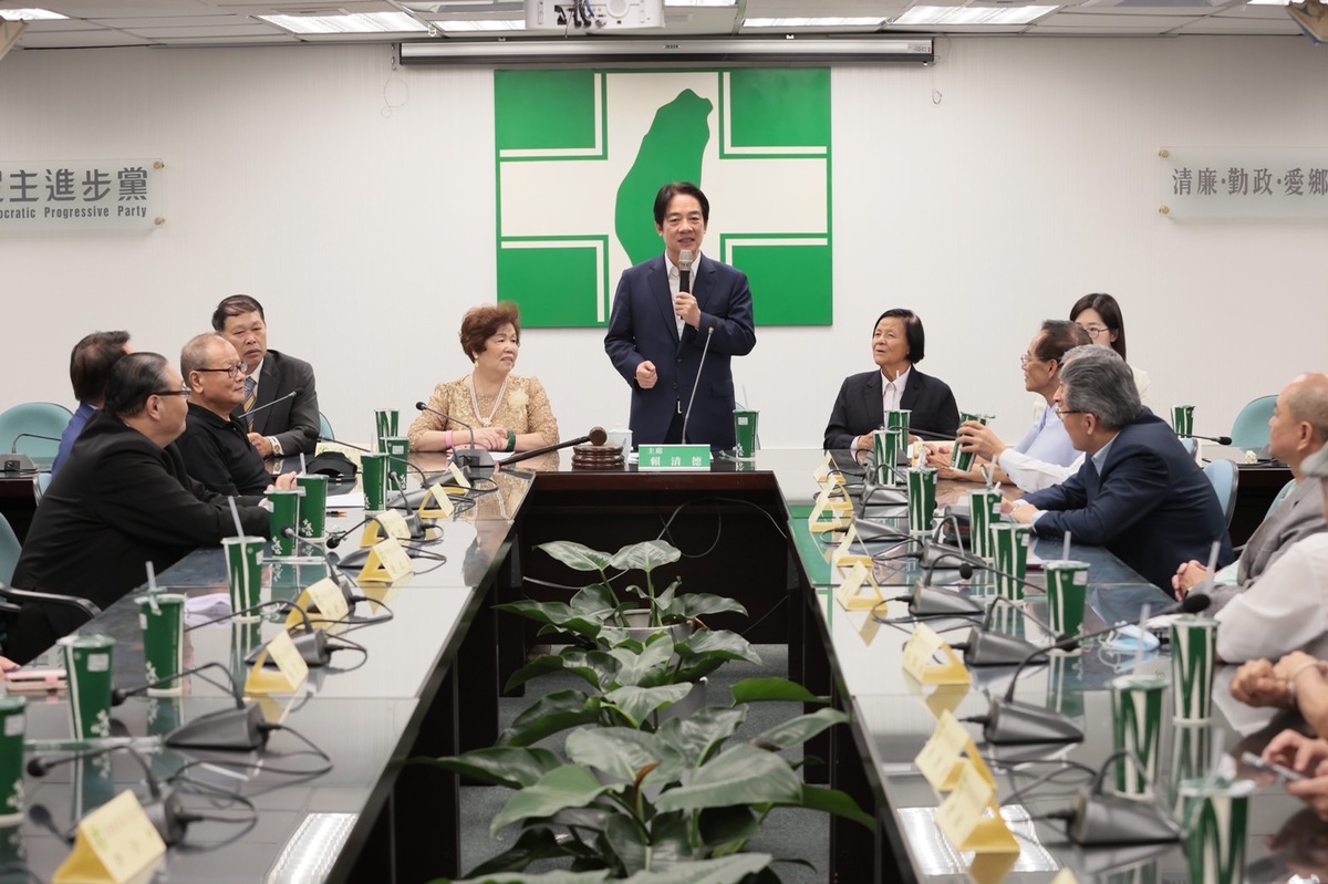 民進黨主席暨總統參選人賴清德今（3）日出席同濟之友信賴台灣後援會座談會。 圖：民進黨提供
