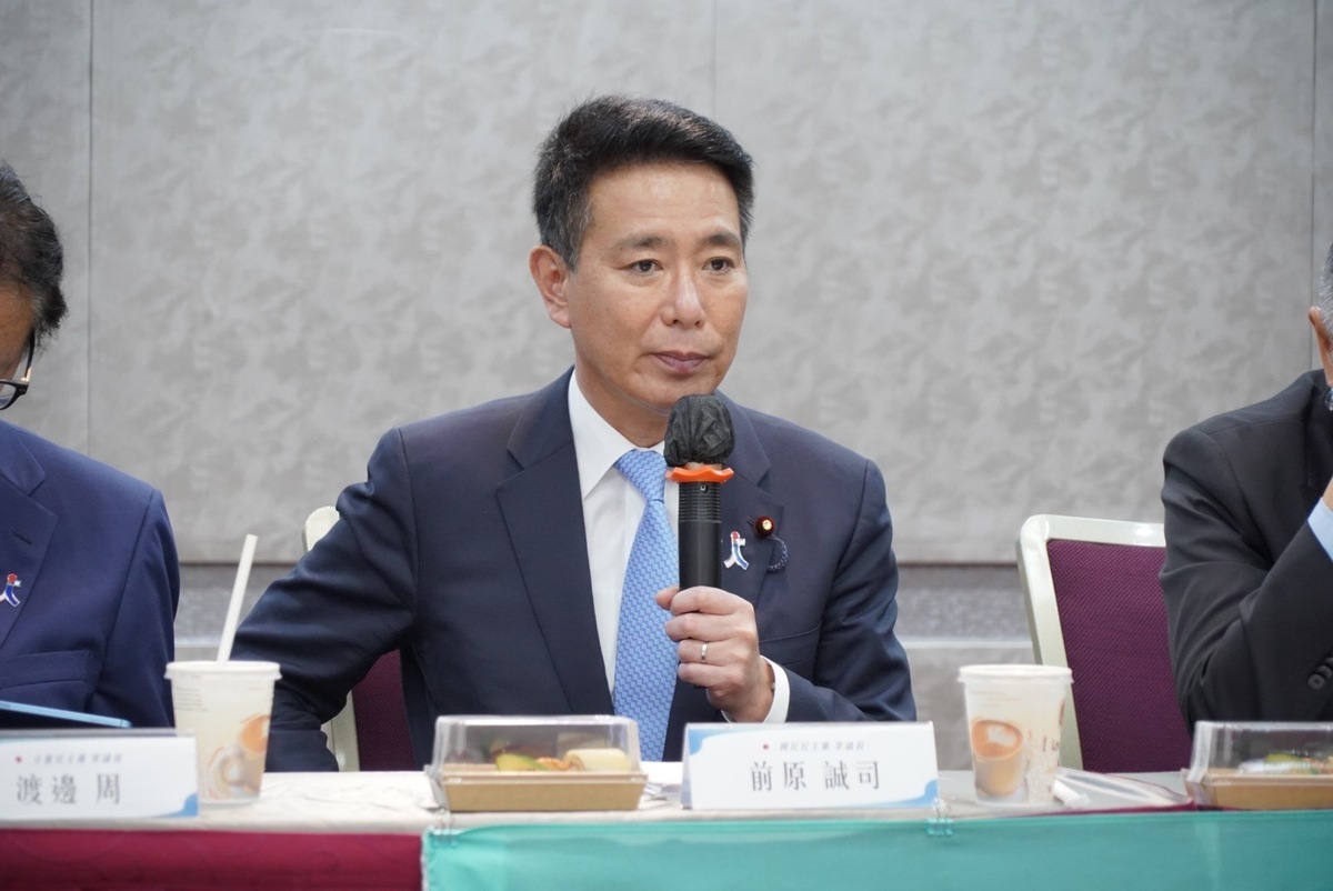 日本「國民民主黨」眾議員、前外務大臣前原誠司（MAEHARA Seiji）。 圖：民眾黨 / 提供