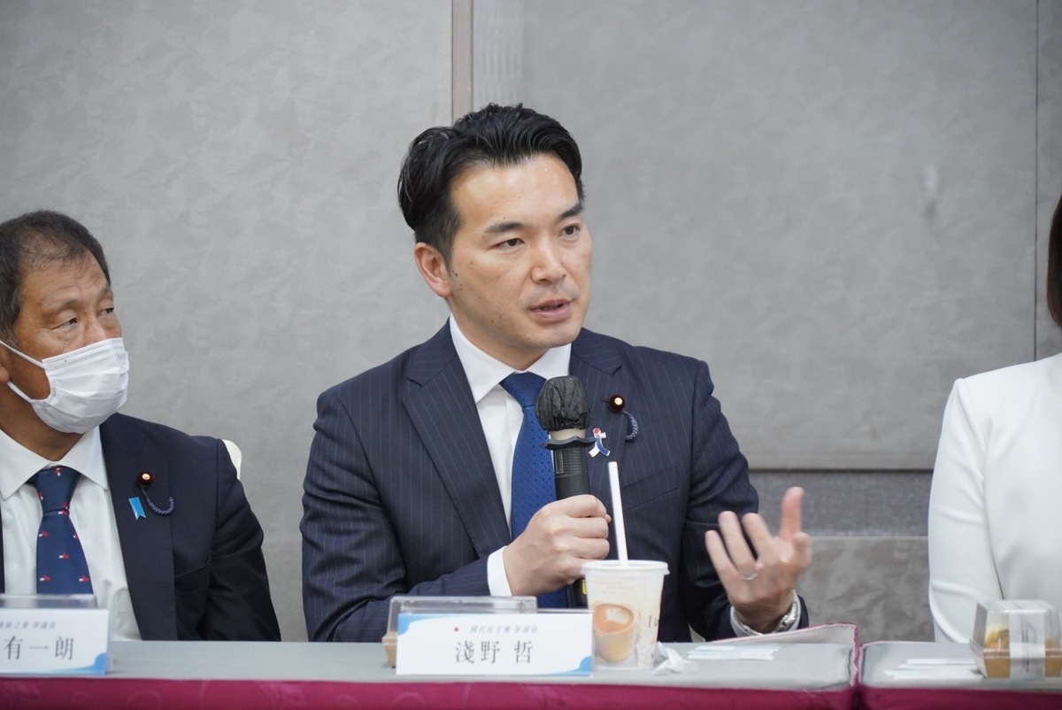 國民民主黨眾議員淺野哲（ASANO Satoshi）。 圖：民眾黨 / 提供