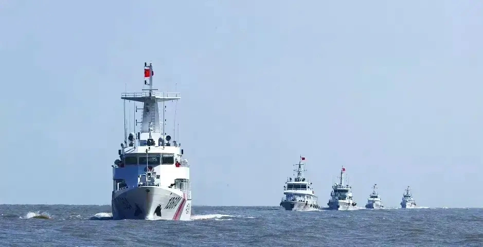 中國海警船隻。 圖：《騰訊網》用戶「鋒芒FM」
