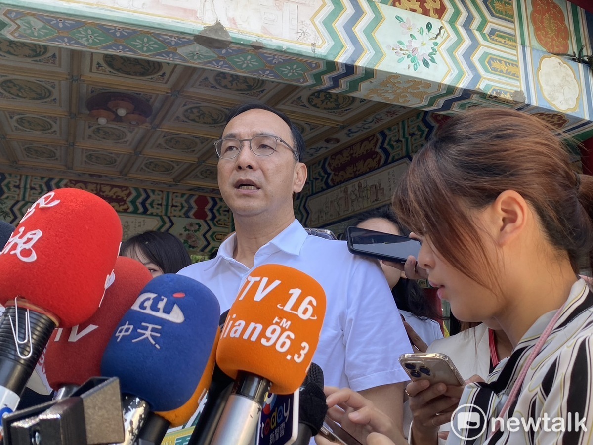 國民黨主席朱立倫。 圖：周煊惠/攝