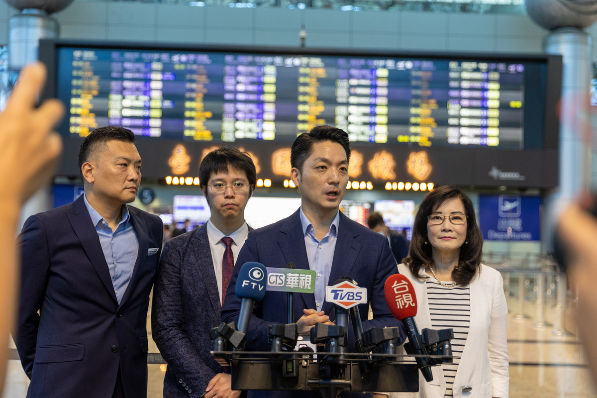 台北市長蔣萬安今啟程前往新加坡。 圖：台北市政府 / 提供