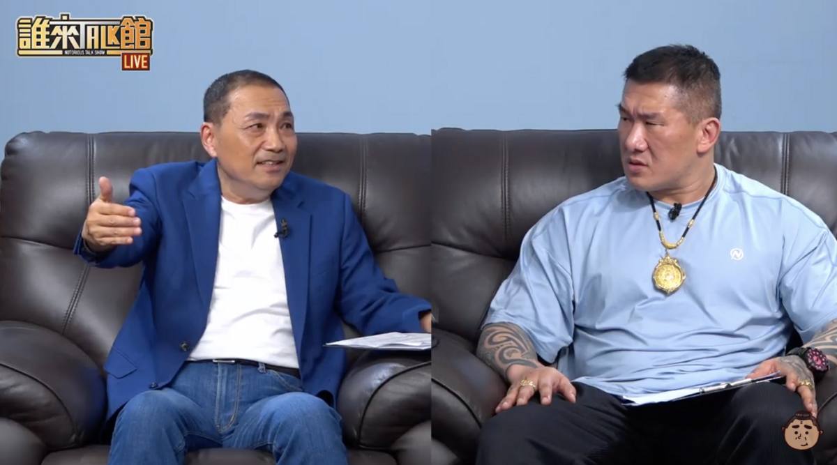 侯友宜現身館長YT直播，闡述如何打擊詐騙作法。 圖：翻攝「誰來Take館」直播畫面