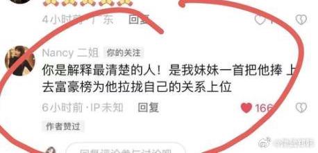 李玟的二姐李思林直接在影片下方留言「你是解釋最清楚的人」。 圖：翻攝自微博