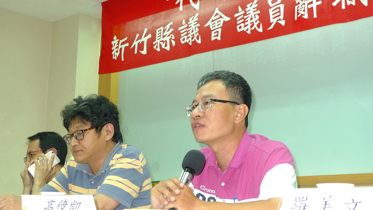 高偉凱強調，辭職為喚起民眾正視「稅制不公」問題。 圖：汪少凡／攝