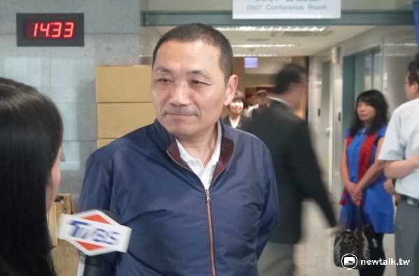 侯友宜頻頻表示，這些事情都不重要，只專心做好目前的工作就好。 圖：鍾孟軒/攝