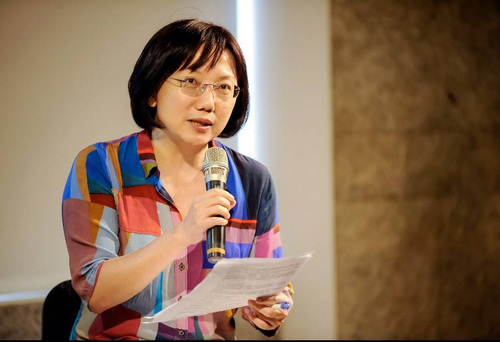 社民黨召集人范雲表示，蔡英文應以總統的高度，立即要求行政院朝修正民法的方向前進。 圖：社民黨提供
