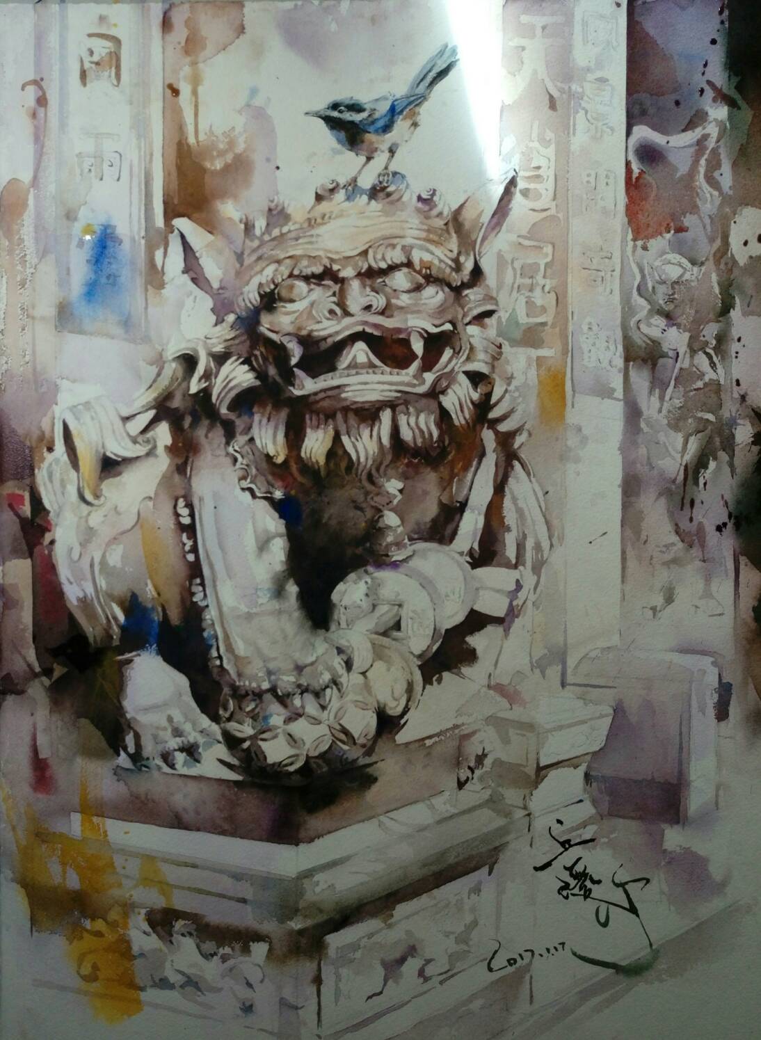 丘璦珍畫作。 圖：桃園市政府提供