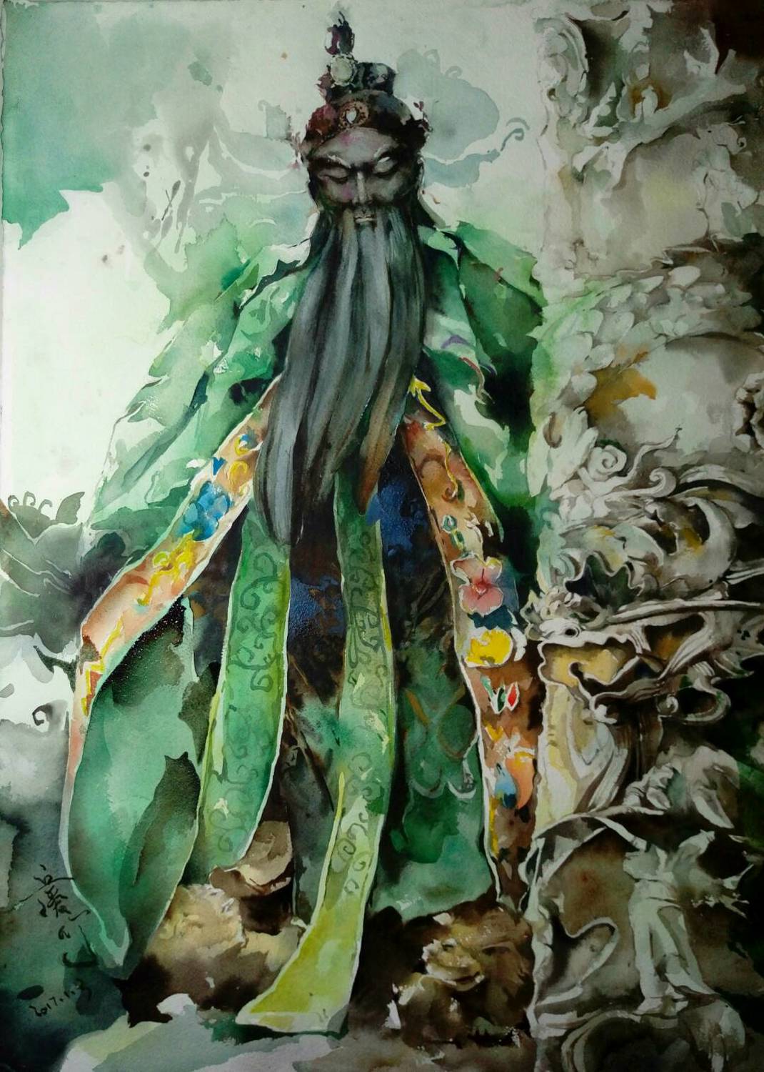 丘璦珍畫作。 圖：桃園市政府提供
