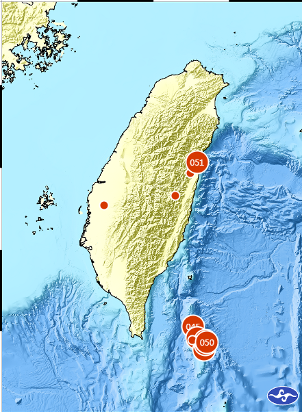 近期東部外海地震頻繁，中央氣象局地震中心主任前郭鎧紋指出，花蓮外海曾發生規模8的地震，因此該處仍存在發生8.0強震的地質條件。對此，中央氣象局回應，尊重外界說法。 圖：翻攝自中央氣象局官網
