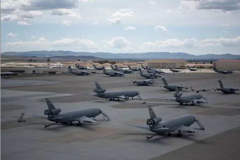 美國加利福尼亞州特拉維斯空軍基地（Travis Air Force Base）旁的土地被一家公司大量收購。 圖：翻攝自特拉維斯空軍基地官網