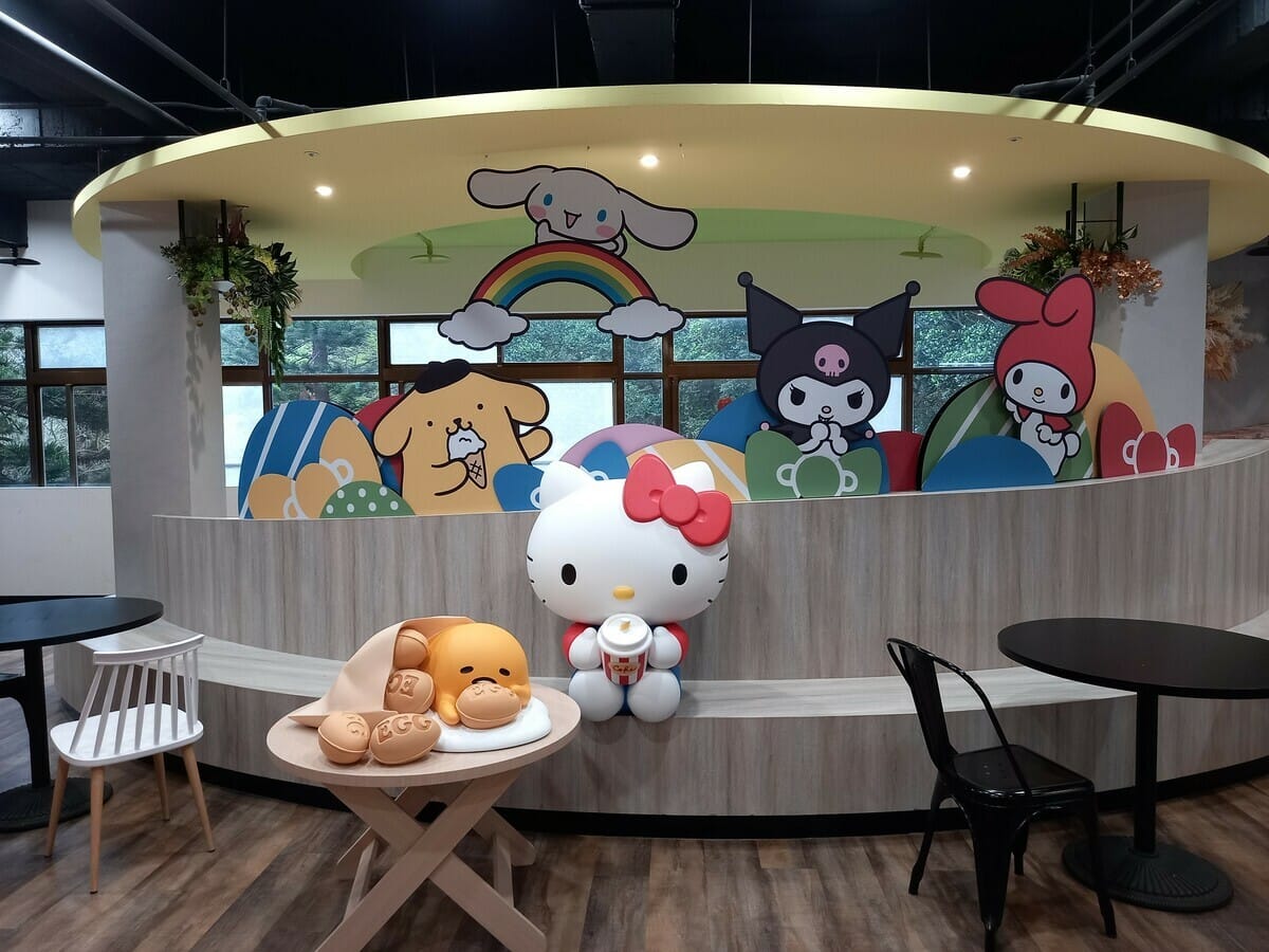湖口服務區2樓可愛明星用餐區。 圖：交通部高速公路局／提供