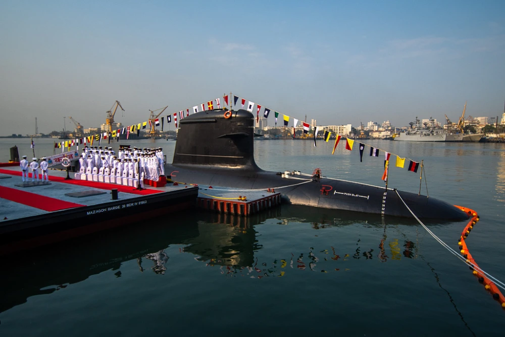 印度宣佈將向法國購買3艘「鮋魚級」傳統動力潛艦，強化自身海軍實力。 圖：翻攝自騰訊網／環球網
