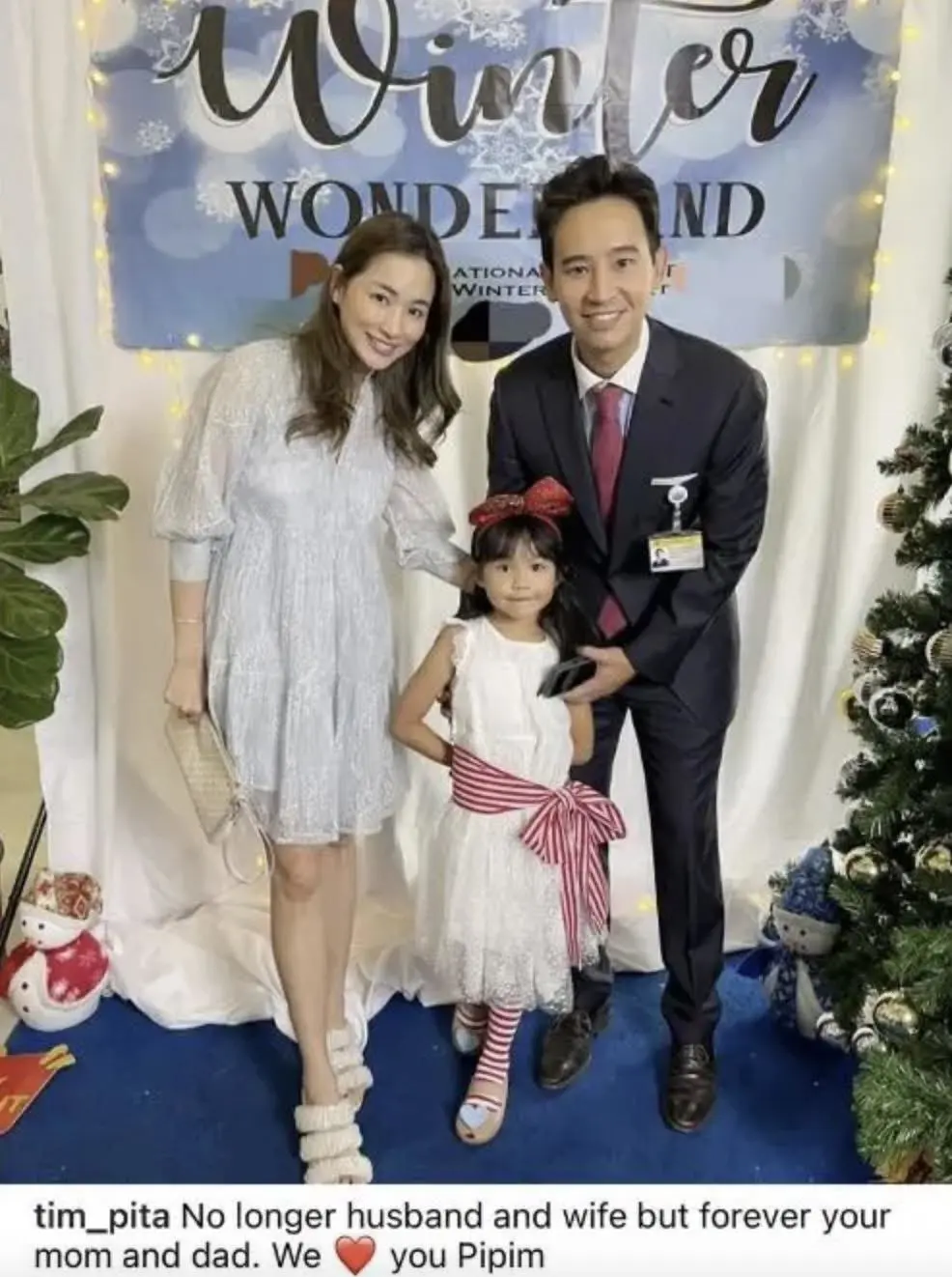 皮塔在社交平臺曬出與前妻、女兒的合照。 圖：翻攝自南方都市報