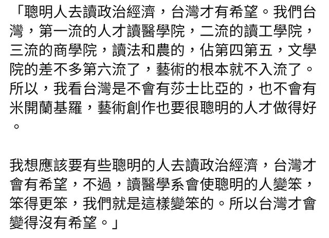 柯文哲「白色的力量」一書該段談話全文 圖：翻拍自網路
