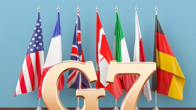 G7財長會今就烏克蘭援助、包多邊開發銀行（MDBs）改革、全球供應鏈及稅收協定等議題進行討論。 圖：擷取自推特@LBCI_NEWS