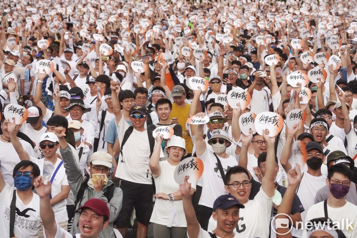 「716公平正義就台灣」凱道遊行。 圖：張良一 / 攝