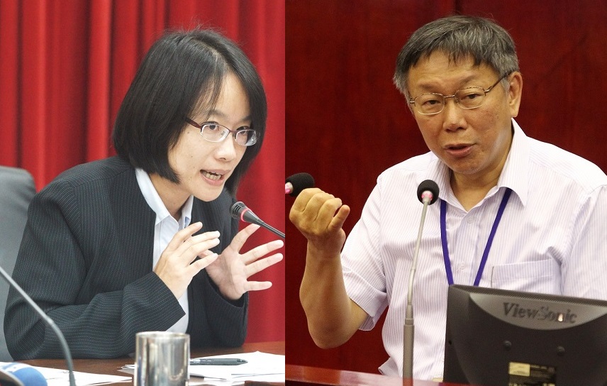 吳音寧說，柯文哲是個沒有肩膀的人，更不適合當國家領道人。 新頭殼合成