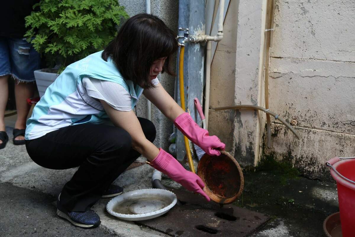 環保署提醒，颱風過後應儘速清理居家環境，且務必清除積水容器，消滅病媒孳生源環境。 圖：嘉義市政府/提供（資料照）