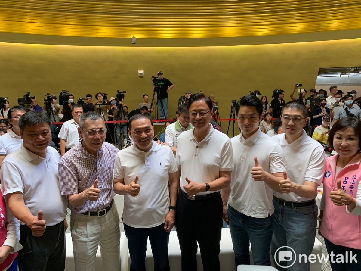 侯友宜表示，只要大家團結合作，形勢會越來越好。 圖：林昀真/攝