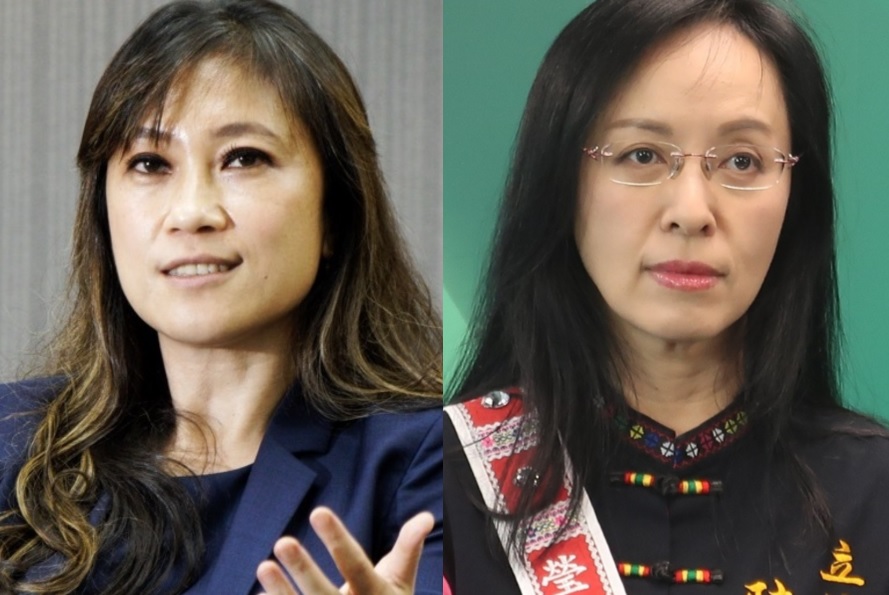 前總統府發言人Kolas Yotaka、民進黨平地原住民立委陳瑩 圖：張良一、林朝億/攝