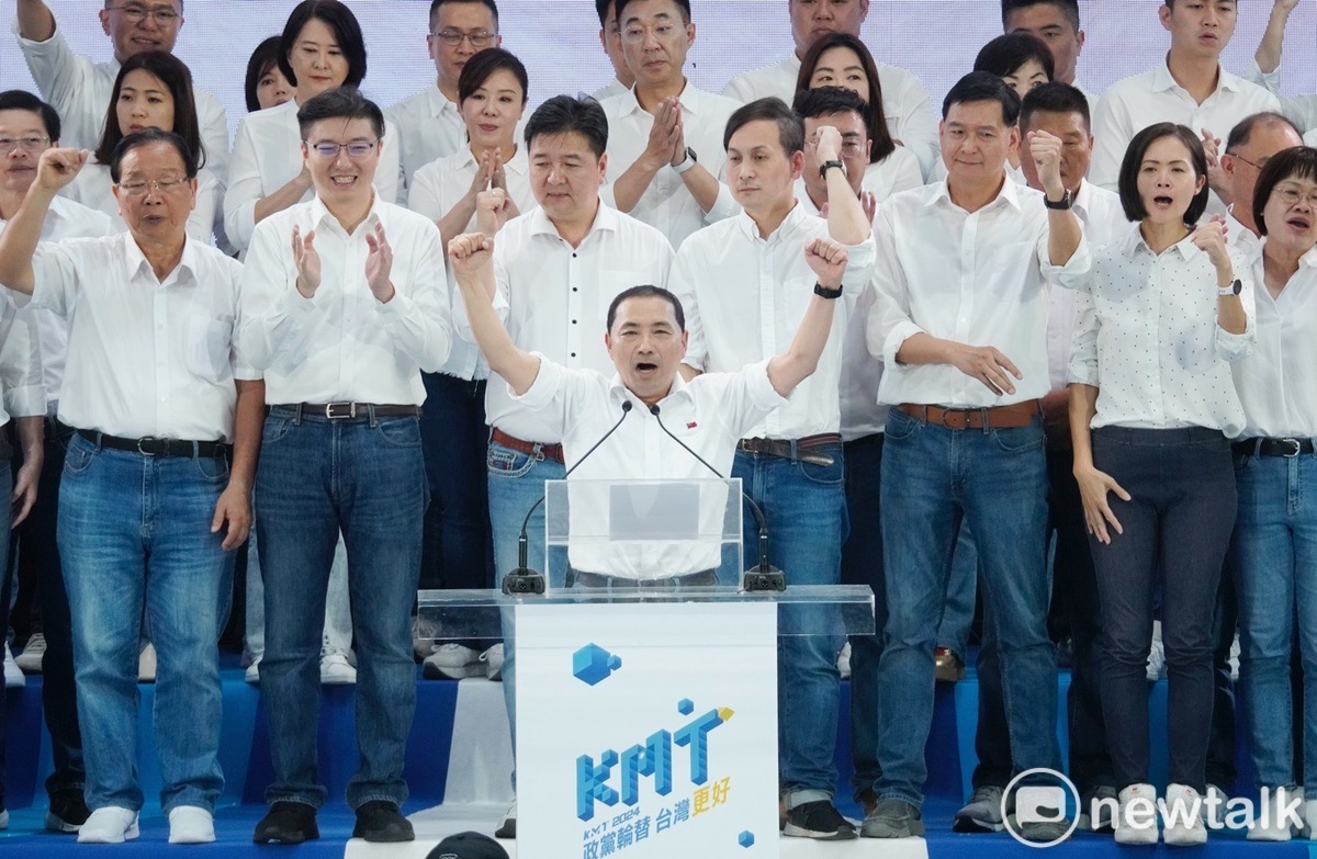 國民黨全代會正式徵召侯友宜參選2024總統。 圖：張良一/攝
