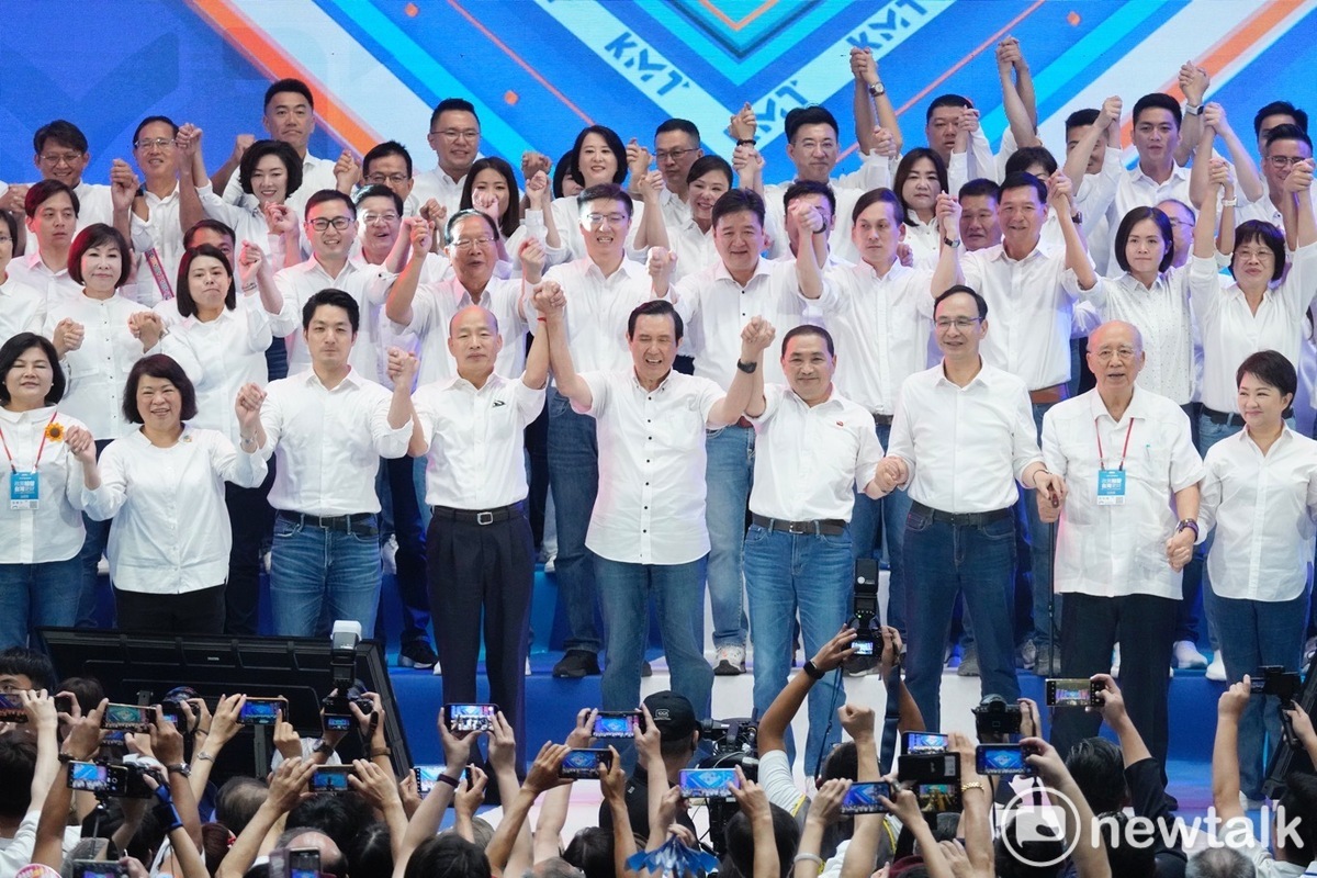 國民黨全代會正式徵召侯友宜參選2024總統。 圖：張良一/攝