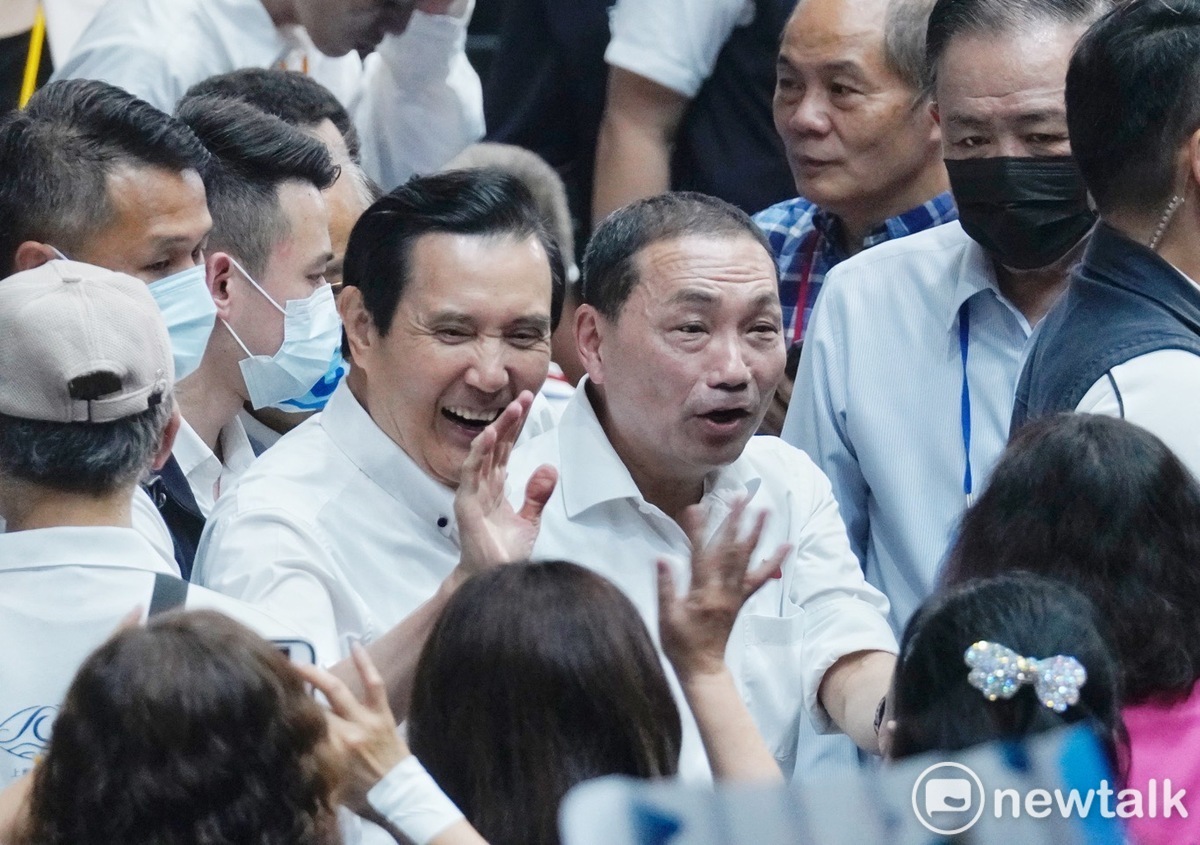 國民黨全代會上，前總統馬英九也現身力挺侯友宜。 圖：張良一／攝（資料照）