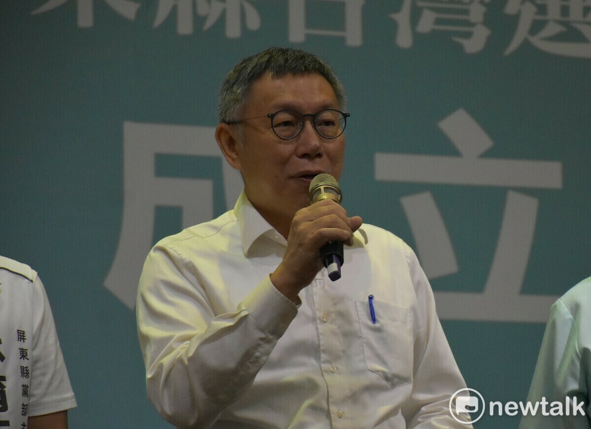 柯文哲說政策大家有沒有相合、價值理念有沒有相合，這些是比較重要的 圖：孫家銘攝