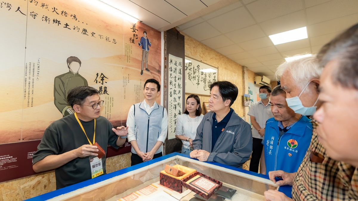 賴清德赴苗栗參加全國客家青年座談會。 圖：民進黨提供
