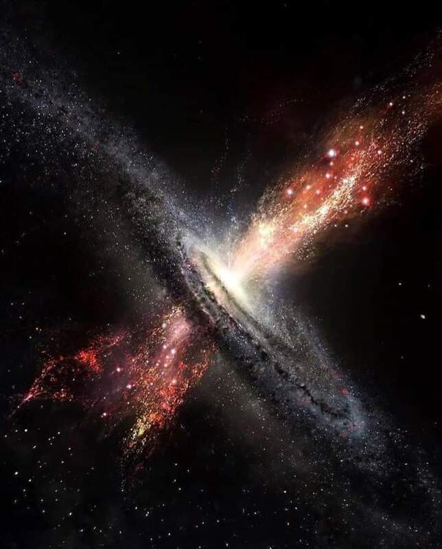 科學家發現早期宇宙時間流動的速度似乎較當前慢了近 5 倍，因為透過長時間持續觀測，類星體看似以慢動作閃爍。 圖：擷取自推特@scienceworld224