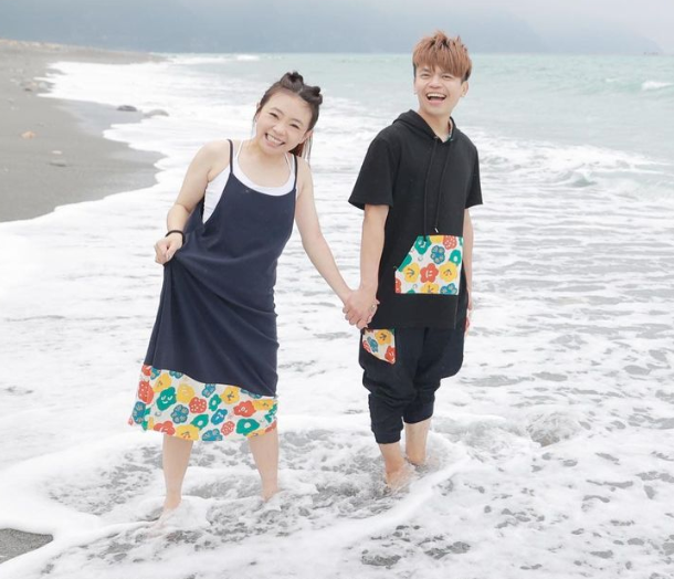 蔡阿嘎跟妻子二伯的感情很好。 圖：翻攝自蔡阿嘎IG