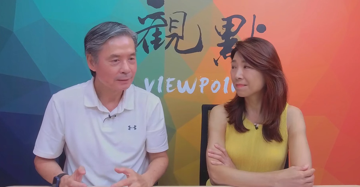 侯競選辦公室執行長金溥聰接受《蘭萱看世界》專訪。 圖：擷取自觀點《蘭萱看世界》Youtube頻道