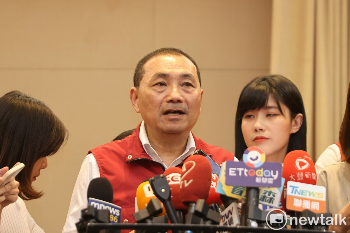 侯友宜表示，下架民進黨是全民共識。 圖：林昀真/攝