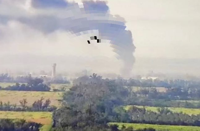 烏克蘭第 38 海軍陸戰隊旅在頓涅茨克州，還使用便攜式防空導彈攔截了俄軍卡-52 直升機和多架無人機，該機組成員無人倖存。 圖：截取自推特